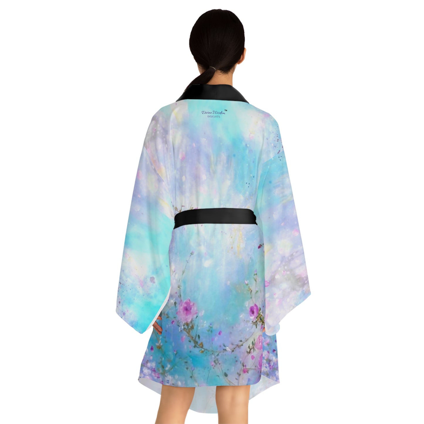 Divine Wisdom Insights - Long Sleeve Kimono Robe