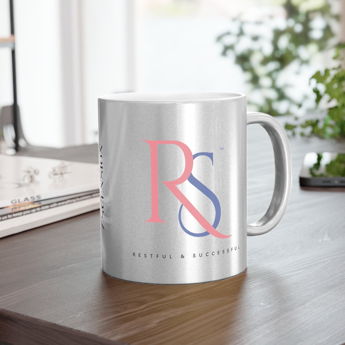 Restful and Successful Metallic Mug (Silver)