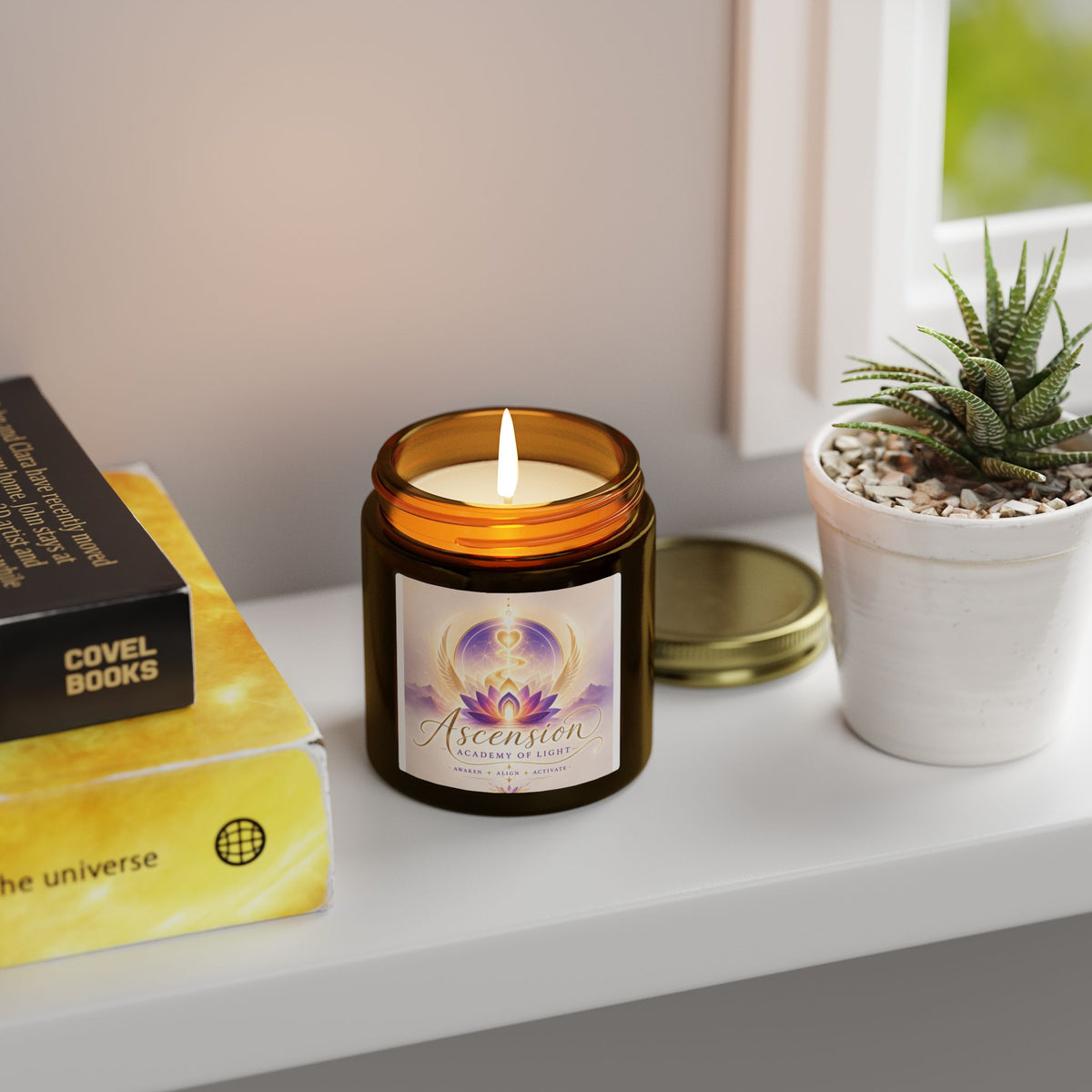 Coconut Apricot Soy Candle — 4oz & 9oz Scented Jar
