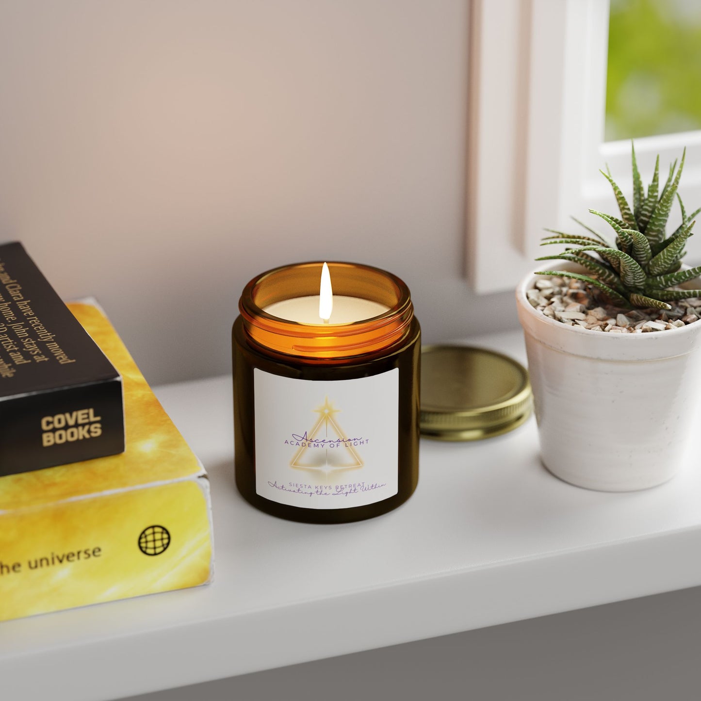Coconut Apricot Soy Candle — 4oz & 9oz Scented Jar
