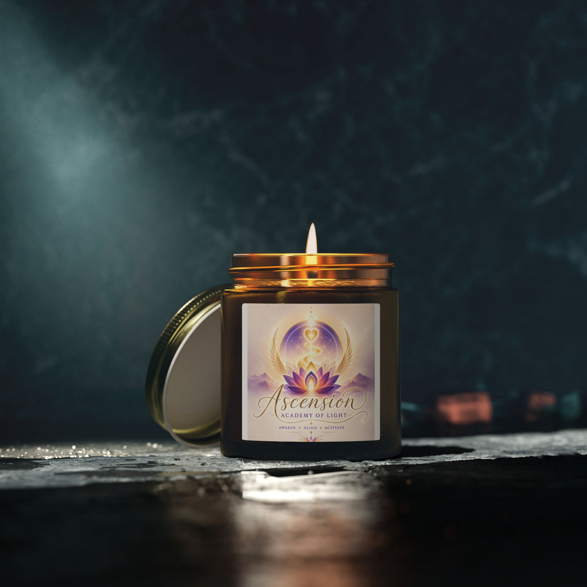 Coconut Apricot Soy Candle — 4oz & 9oz Scented Jar
