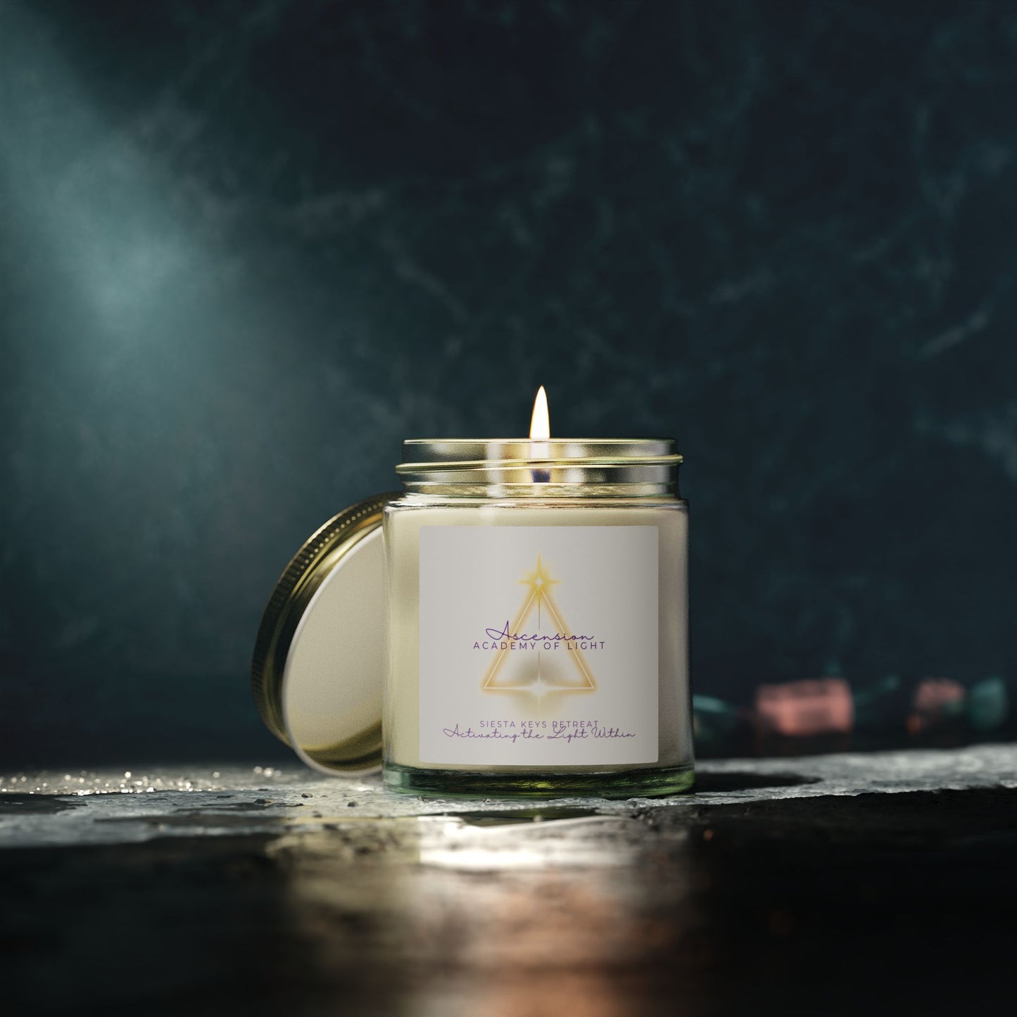 Coconut Apricot Soy Candle — 4oz & 9oz Scented Jar