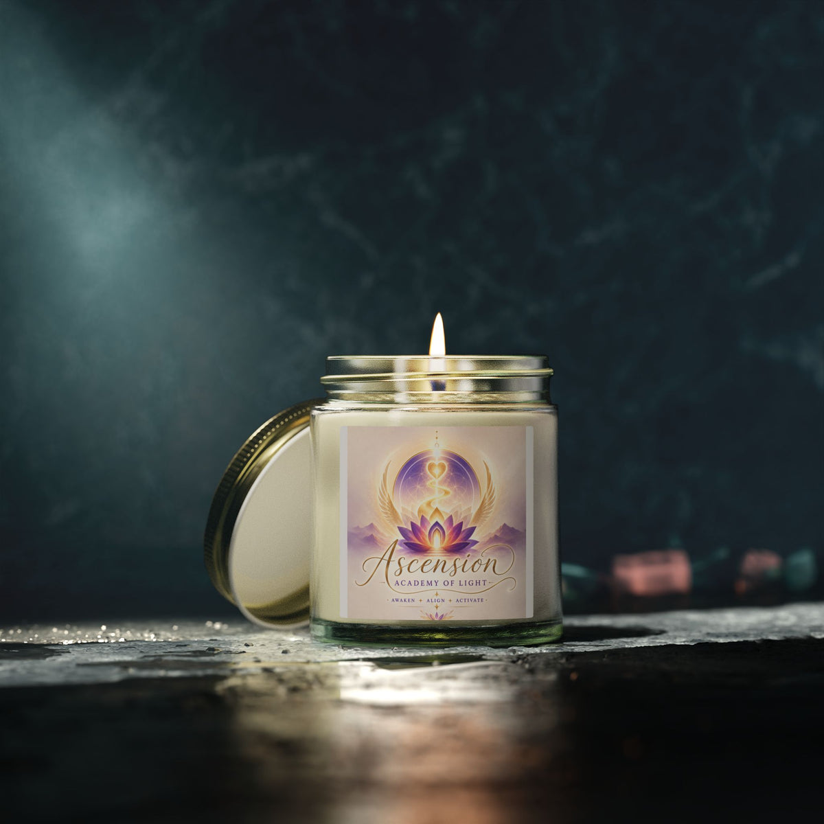 Coconut Apricot Soy Candle — 4oz & 9oz Scented Jar