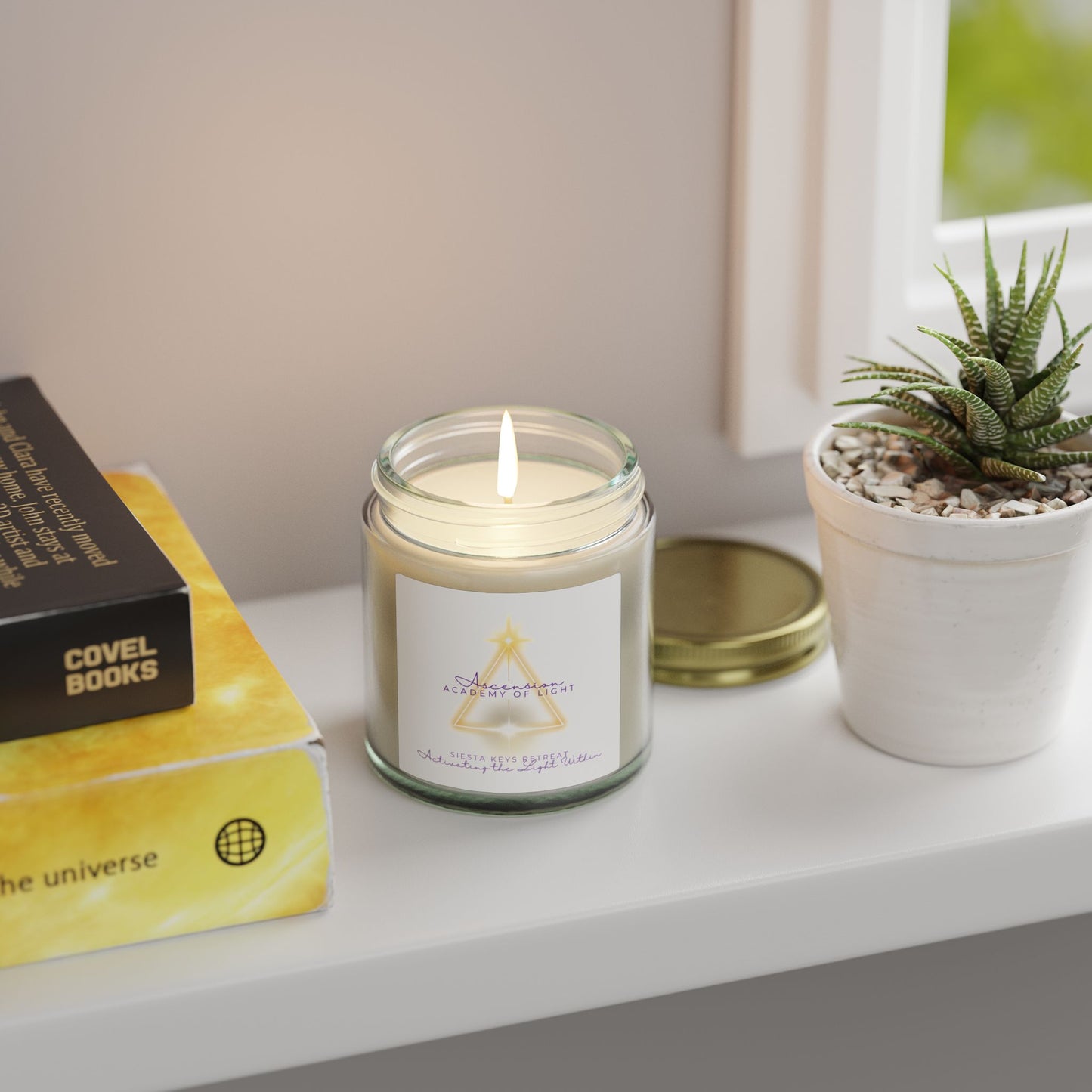 Coconut Apricot Soy Candle — 4oz & 9oz Scented Jar
